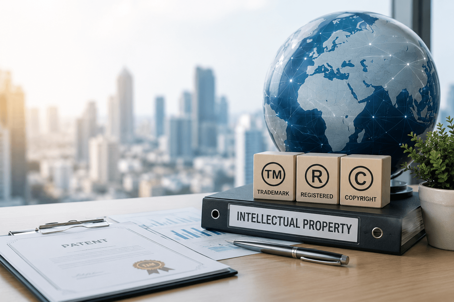 Intellectual Property — trademark, registered, and copyright