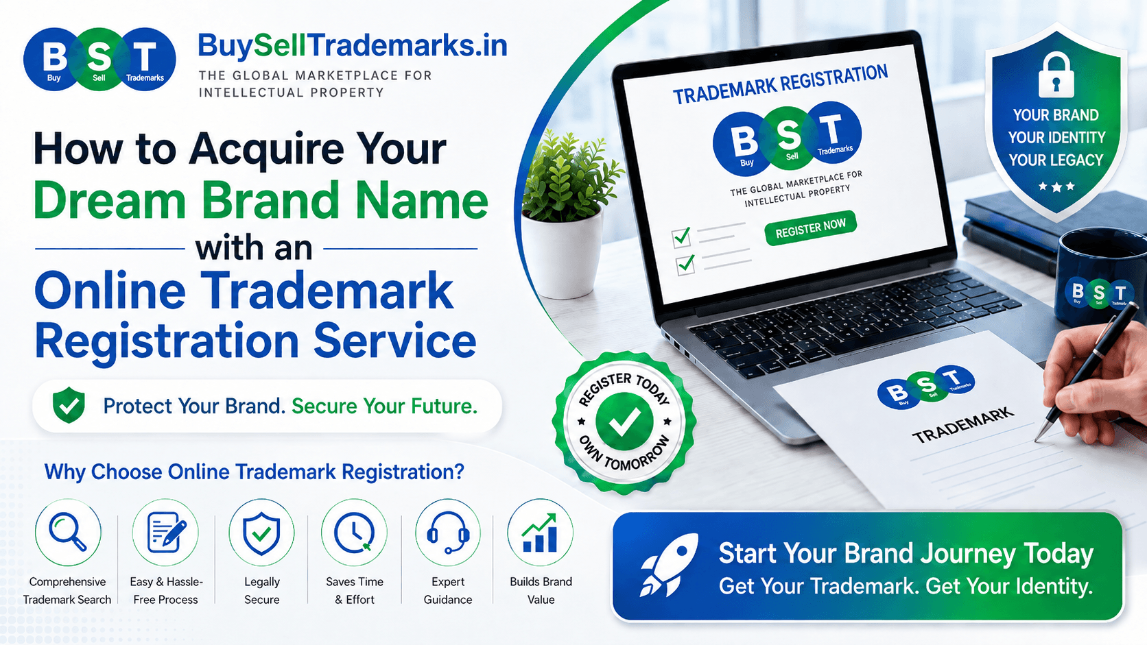 How to Acquire Your Dream Brand Name with an Online Trademark Registration Service Cover image for How to Acquire Your Dream Brand Name with an Online Trademark Registration Service