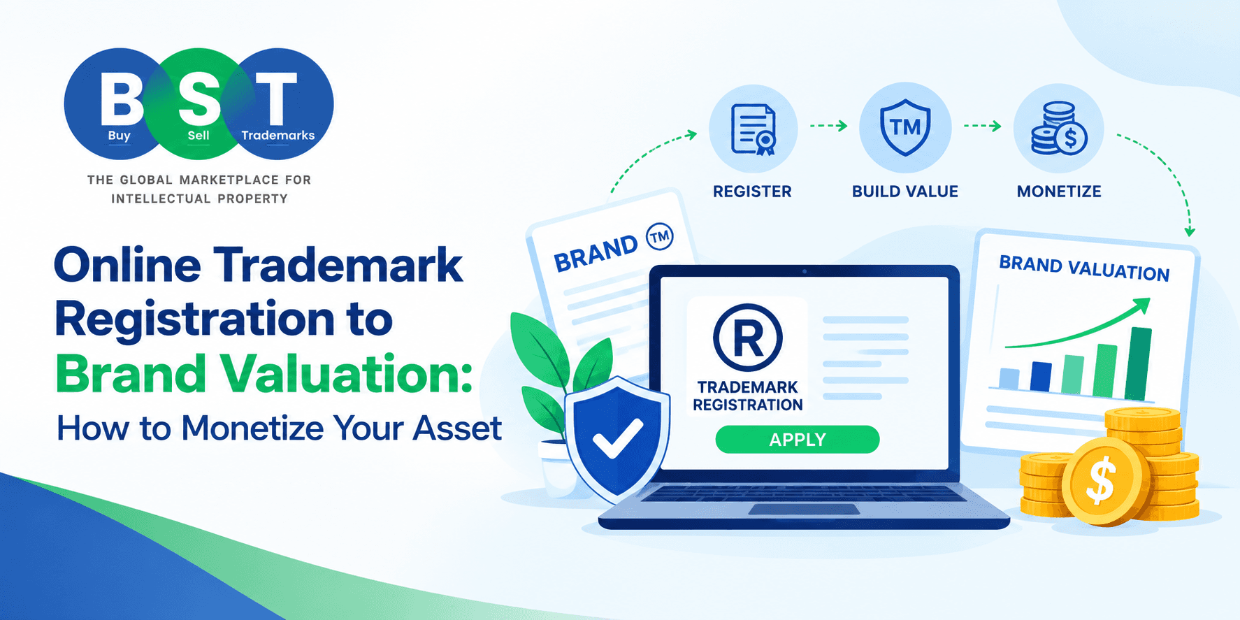 Online Trademark Registration to Brand Valuation: How to Monetize Your Asset Cover image for Online Trademark Registration to Brand Valuation: How to Monetize Your Asset
